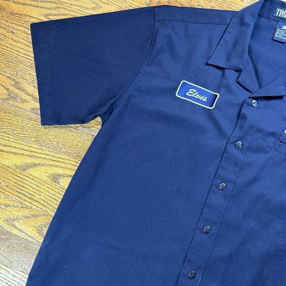 Vintage Time Out Employee Shirt Men’s Large Max’s Tap House Beer “Elvis” Blue‎ - Picture 3 of 7